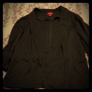 Black Cotton Blazer